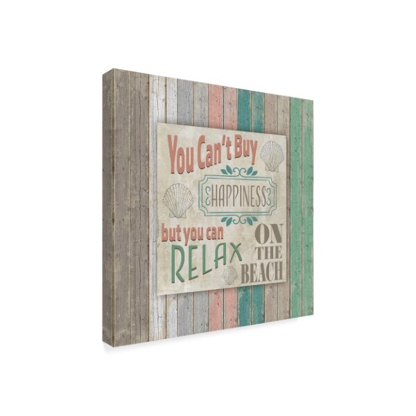 Lightboxjournal 'Seaside Phrase' Canvas Art,14x14